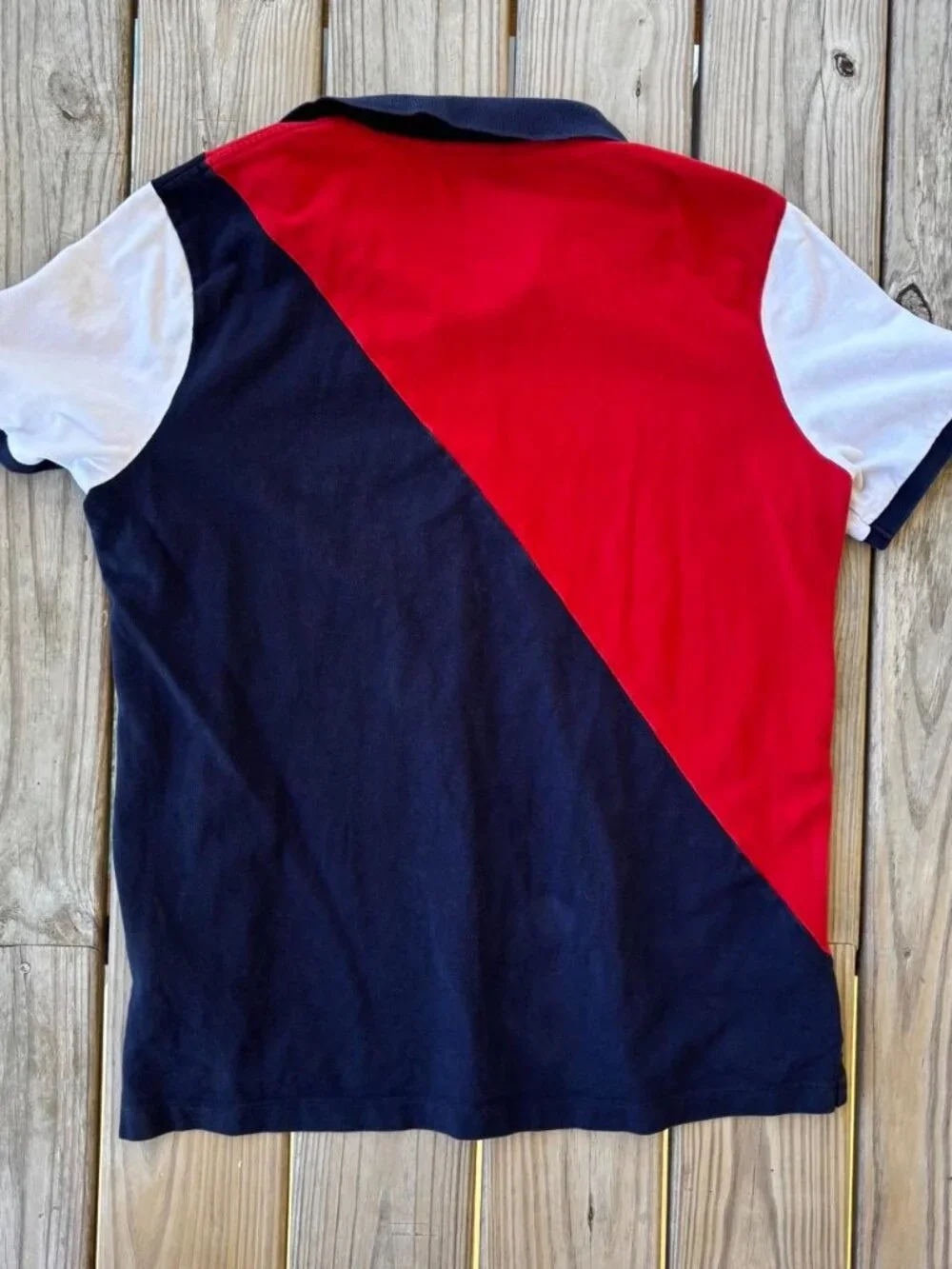 Polo Ralph Lauren Polo Team Shirt Collared Red/White/Blue Classic Fit Large